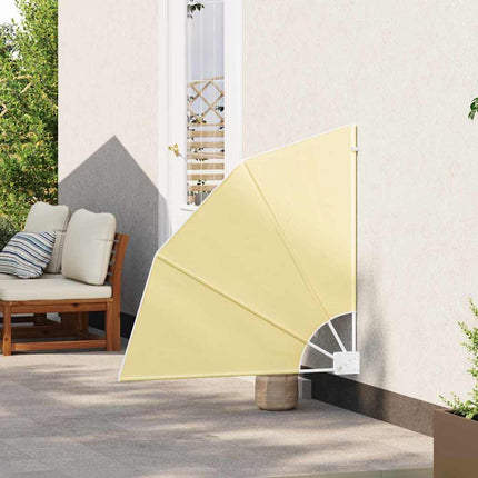 Balkon Afskærmning 115 x 115 cm Polyester Sandfarvet