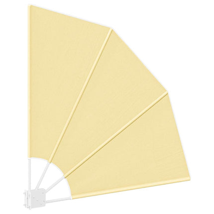 Balkon Afskærmning 115 x 115 cm Polyester Sandfarvet