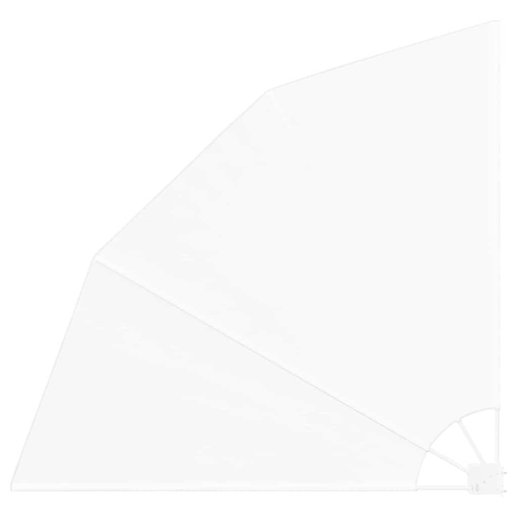 Balkon Afskærmning Hvid 160 x 160 cm Polyester billede