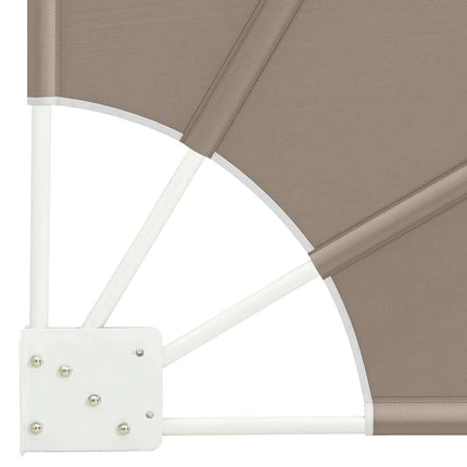 Balkon Afskærmning 140 x 140 cm Polyester Gråbrun