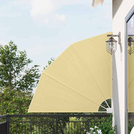 Balkon Afskærmning 140 x 140 cm Polyester Sandfarvet