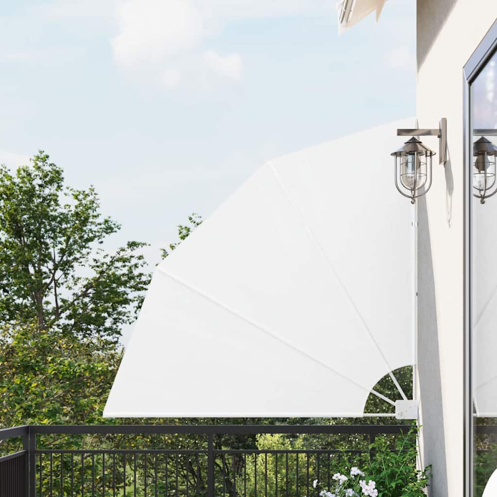 Balkon Afskærmning Hvid 140 x 140 cm Polyester