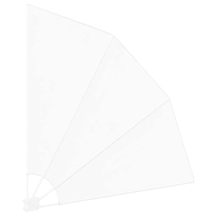 Balkon Afskærmning 140 x 140 cm Polyester Hvid