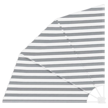 Balkon Afskærmning 140 x 140 cm Polyester Anthracit og hvid