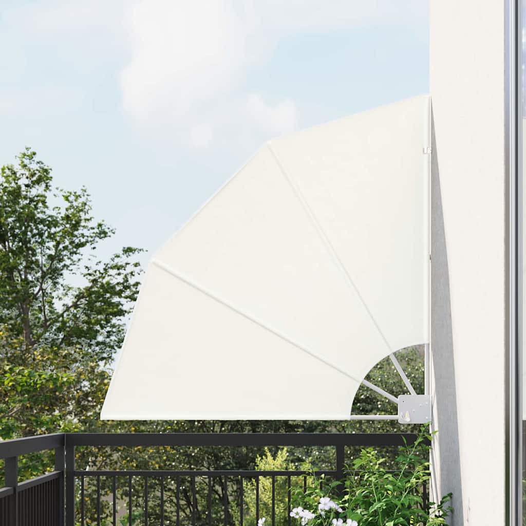 Balkon Afskærmning Creme 115 x 115 cm Polyester