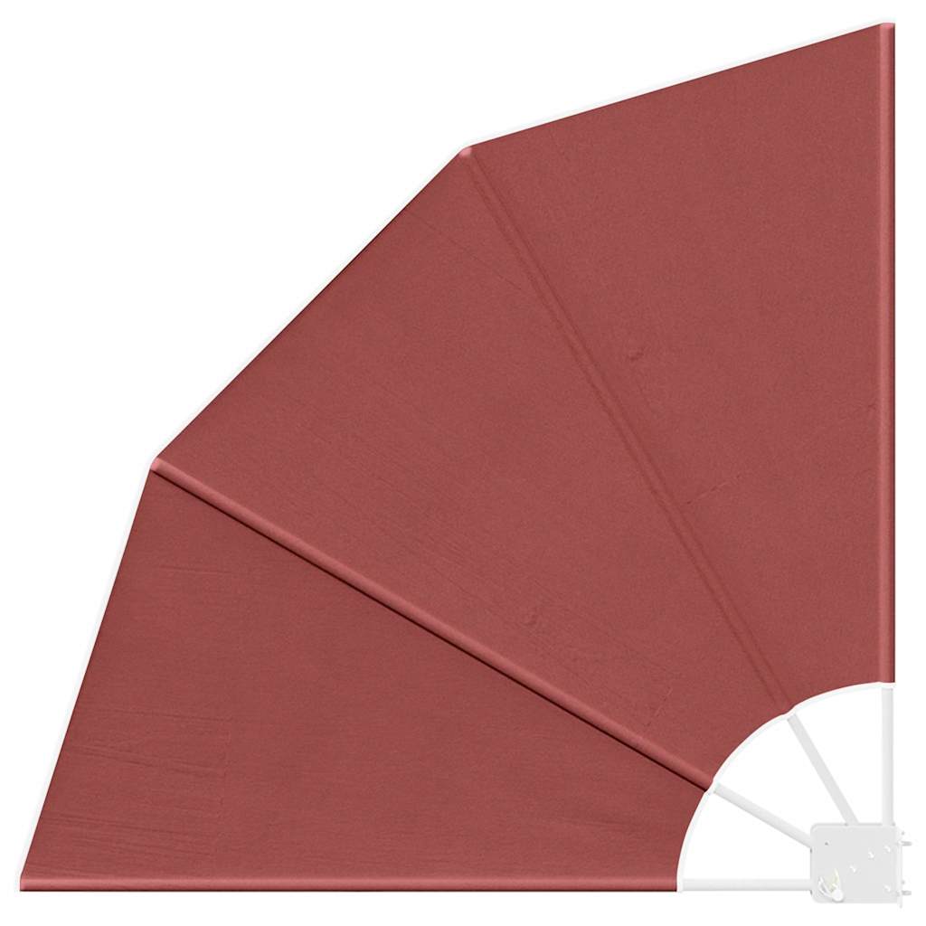 Balkon Afskærmning 115 x 115 cm Polyester Terrakotta