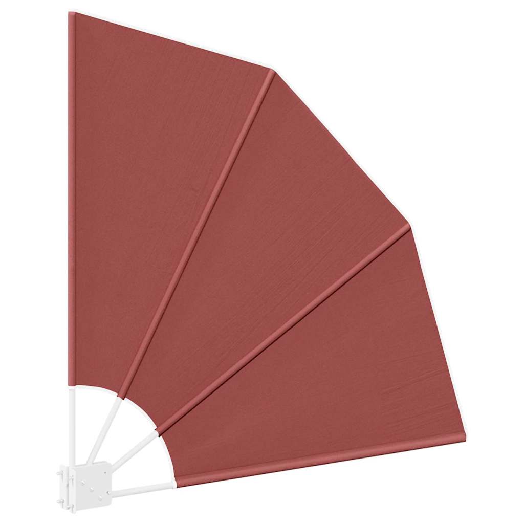 Balkon Afskærmning 115 x 115 cm Polyester Terrakotta
