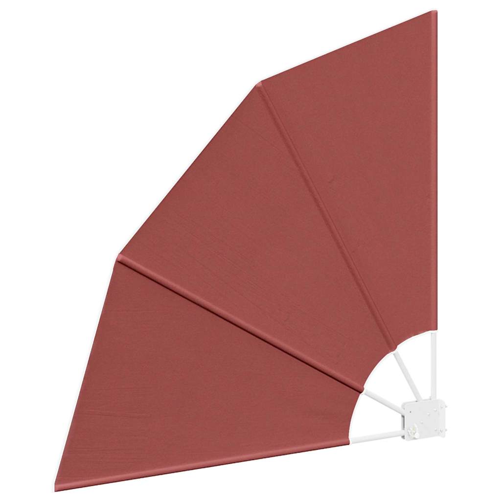 Balkon Afskærmning 115 x 115 cm Polyester Terrakotta
