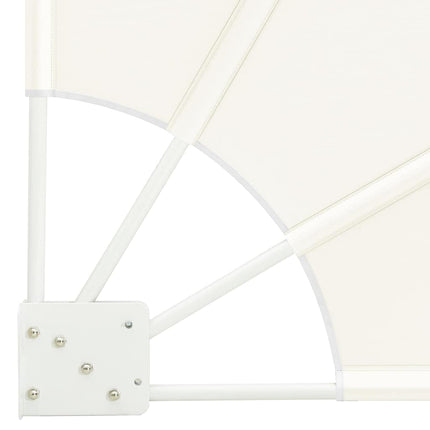 Balkon Afskærmning 160 x 160 cm Polyester Cremefarvet