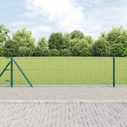 Hegn stang med beton base 7 stk. Grøn Pulverlakeret stål