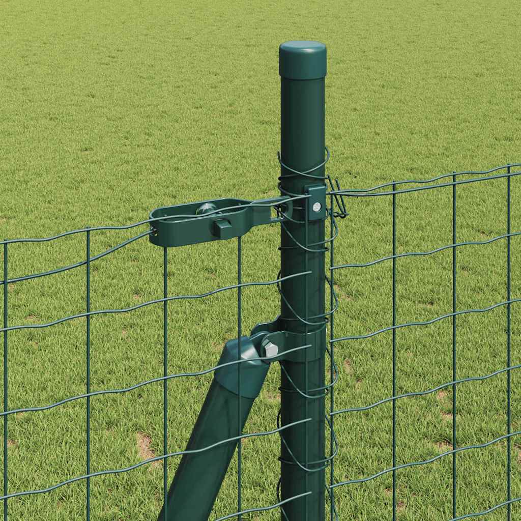 Hegn stang med beton base 13 stk. Grøn Pulverlakeret stål