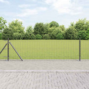 Hegn stang med beton base 7 stk. Grå Pulverlakeret stål