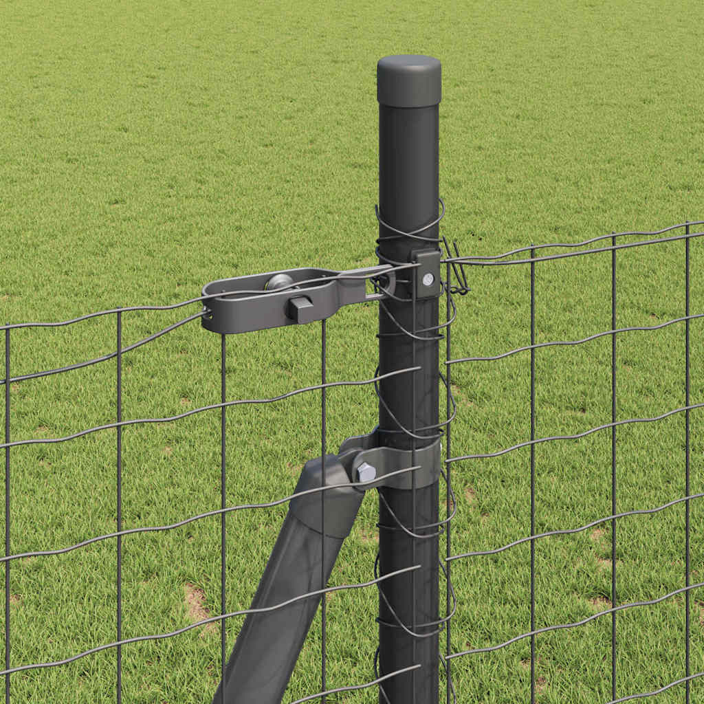 Hegn stang med beton base 13 stk. Grå Pulverlakeret stål