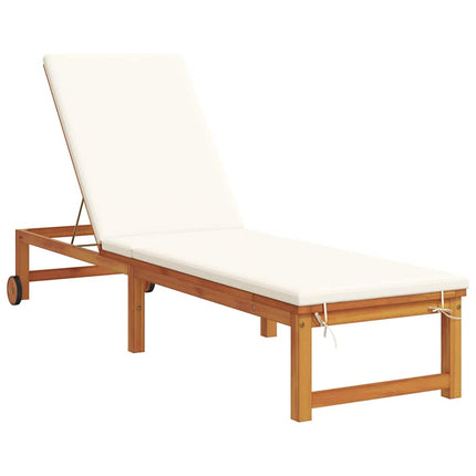 Solstol 2 pcs Brun Massivt Akacietræ