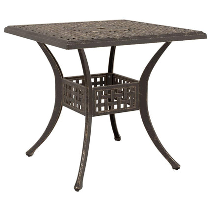 Havebord sæt 3 pcs Bronze Gustt aluminium