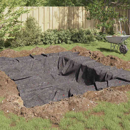 Damfleece Grå 1 x 10 m Polyester og Bomuld