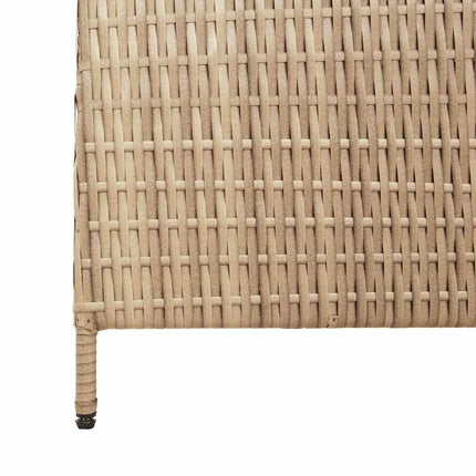 Rumdeler Beige 147 x 180 cm polyrattan