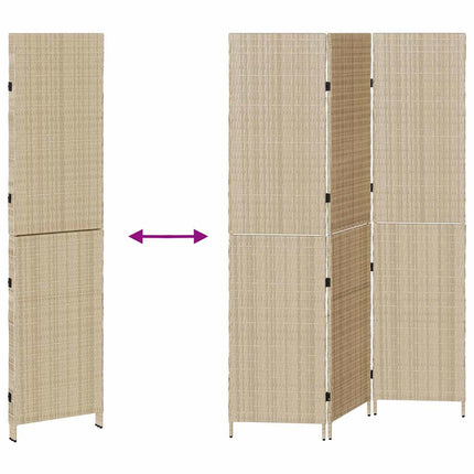 Rumdeler Beige 147 x 180 cm polyrattan