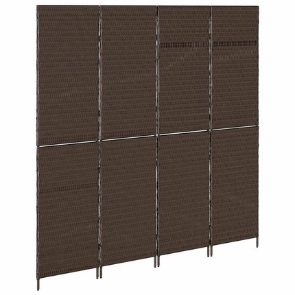 Rumdeler Brun 195 x 180 cm polyrattan