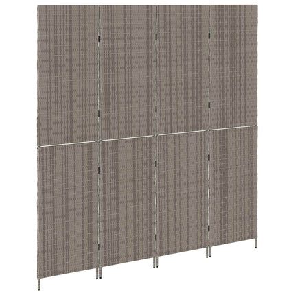 Rumdeler Grå 195 x 180 cm polyrattan