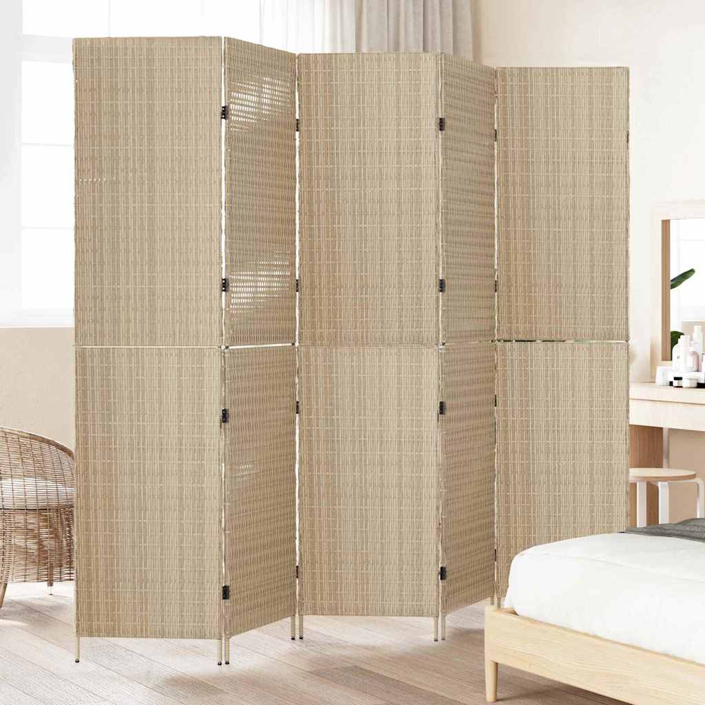 Rumdeler Beige 242 x 180 cm polyrattan