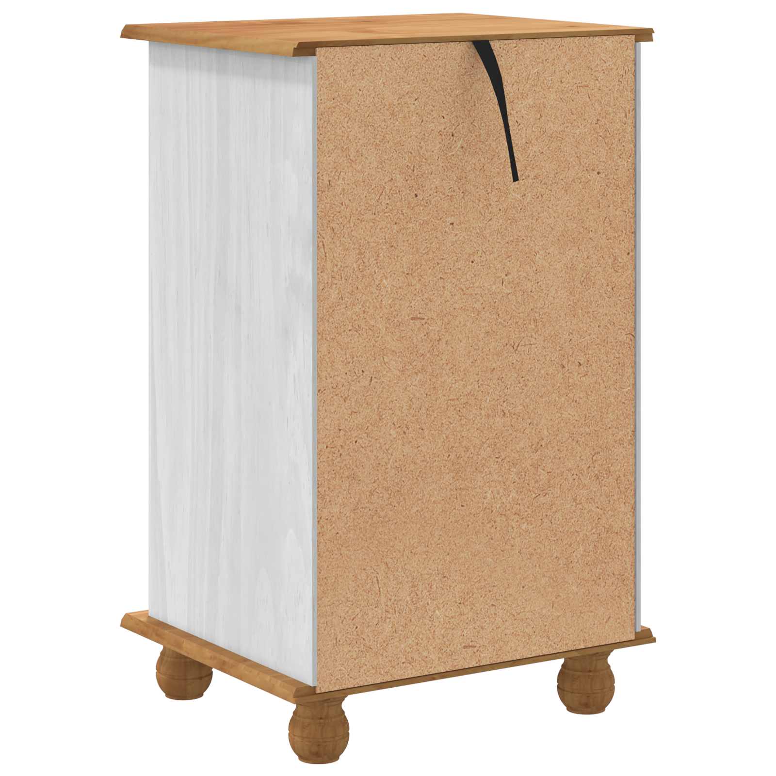 Skuffeskab ASKIM Hvid 45,8 x 40 x 79 cm Massiv fyrretræ