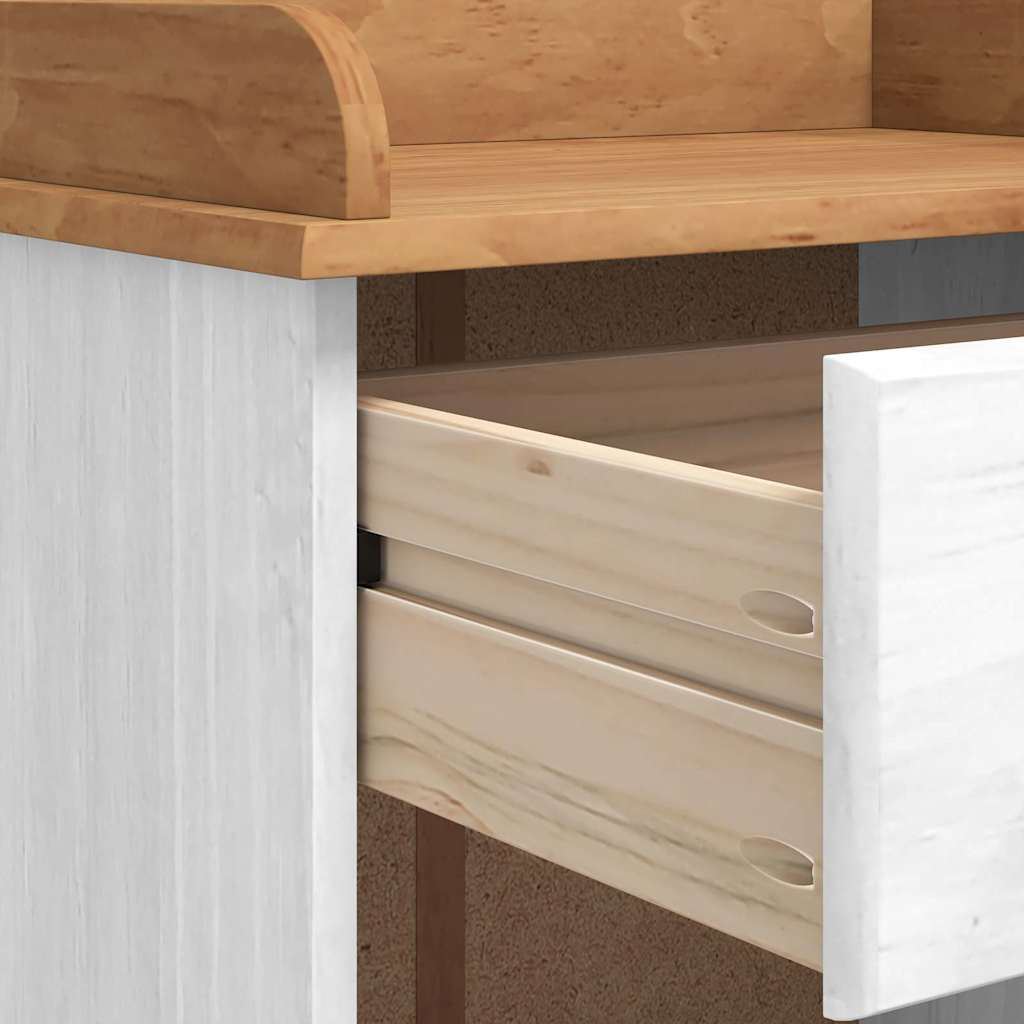 Vinskab ASKIM Hvid 57 x 37 x 114 cm Massivt fyrretræ