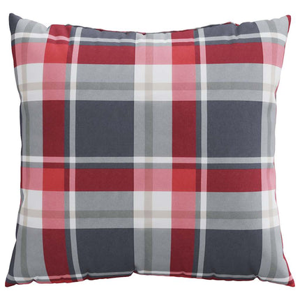 sofahynder 4 stk. rødt ternmønster 40x40 cm stof
