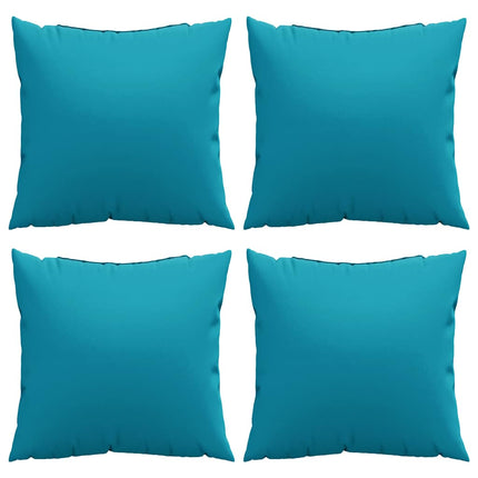 sofahynder 4 stk. blå 50x50 cm stof