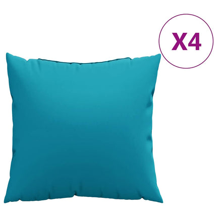 sofahynder 4 stk. blå 60x60 cm stof