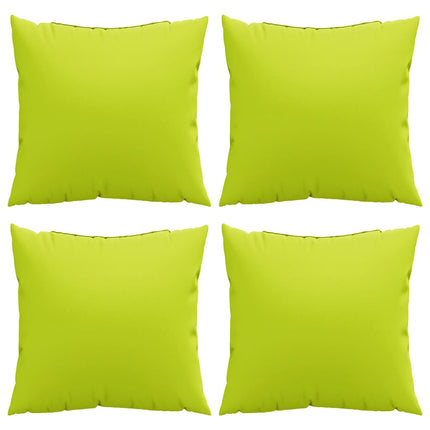 sofahynder 4 stk. lysegrønne 60x60 cm stof