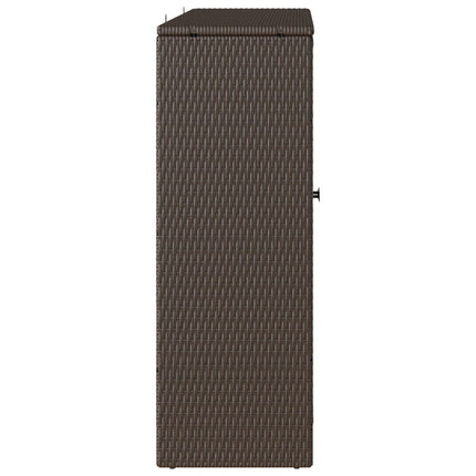 Opbevaringsskab med hylde med dør Brun 100 x 36 x 102 cm Rattan