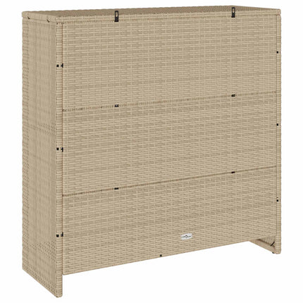 Opbevaringsskab med hylde Beige 100 x 36 x 102 cm Rattan