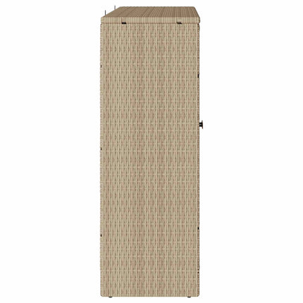Opbevaringsskab med hylde Beige 100 x 36 x 102 cm Rattan