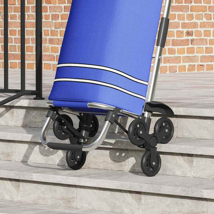 Indkøbsvogn Blå 47 x 39 x 100,5 cm Oxford stof