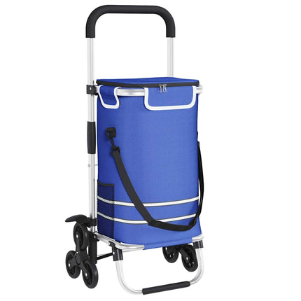 Indkøbsvogn Blå 47 x 39 x 100,5 cm Oxford stof