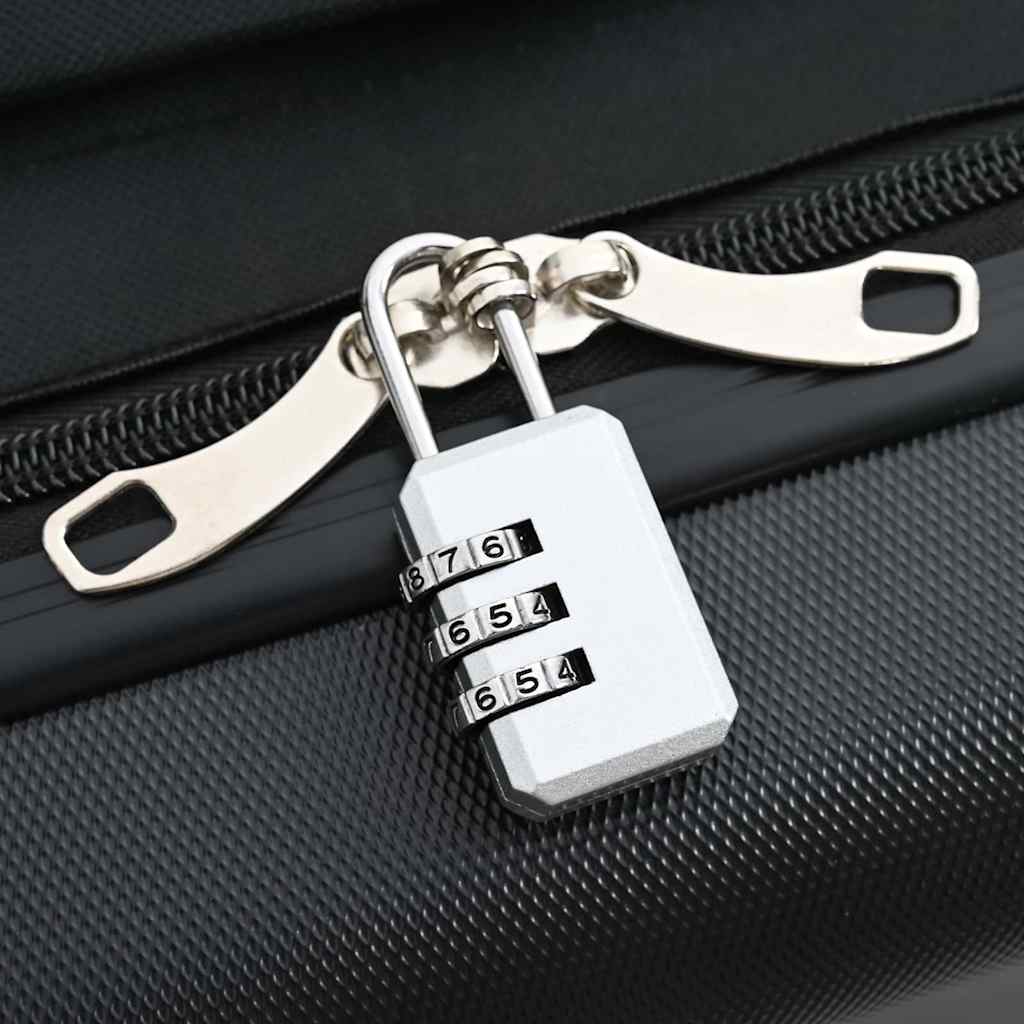 Kuffert med lås Sort 34 x 23 x 55.5 cm ABS Plastik