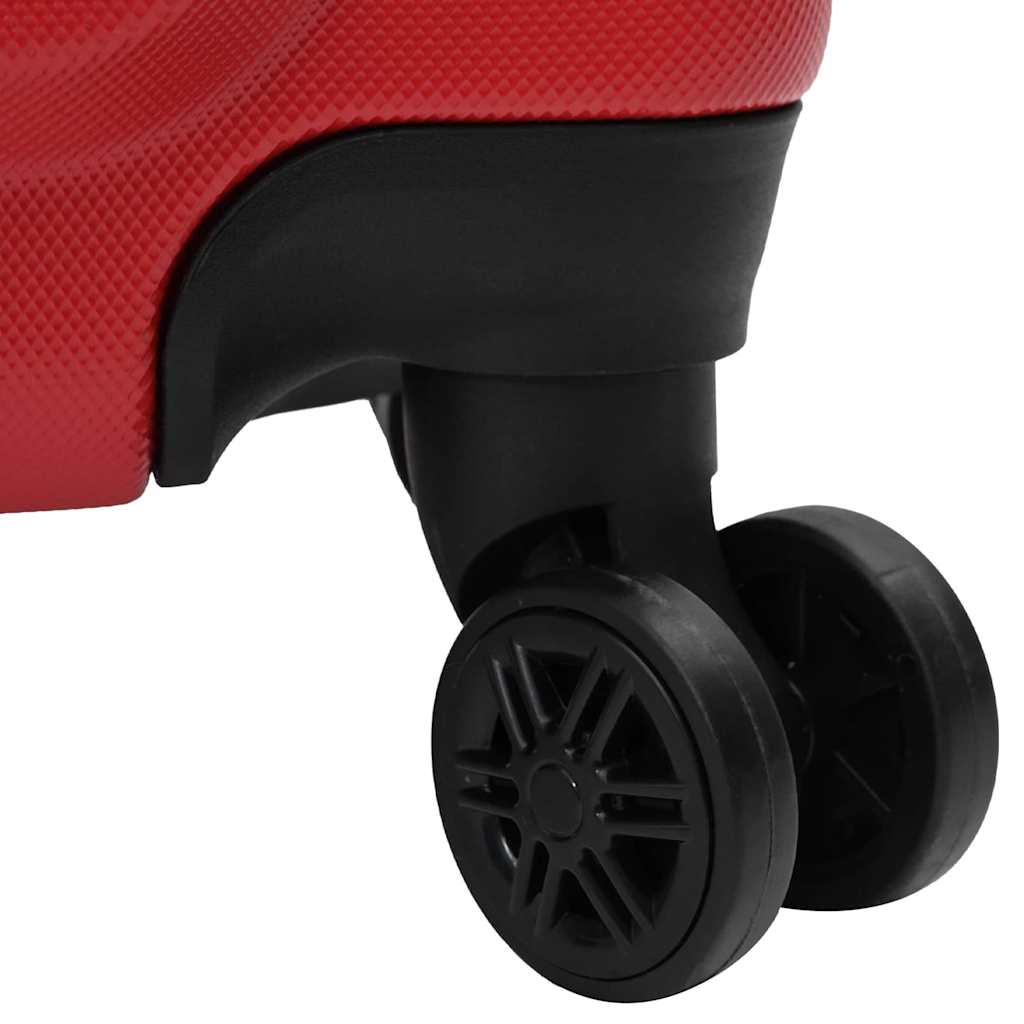 Kuffert med lås 3 pcs Rød 50 x 31 x 78 cm ABS Plastik