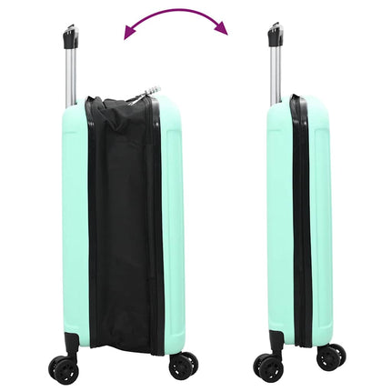 Kuffert med lås Mintgrøn 34 x 23 x 55.5 cm ABS Plastik