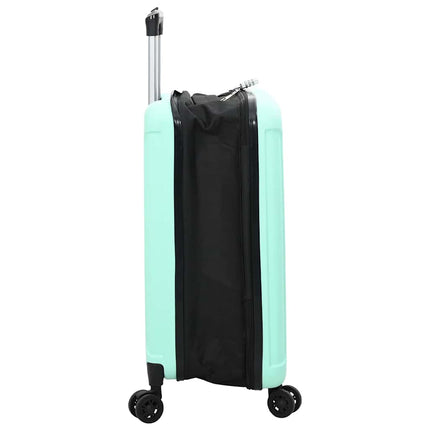 Kuffert med lås Mintgrøn 34 x 23 x 55.5 cm ABS Plastik