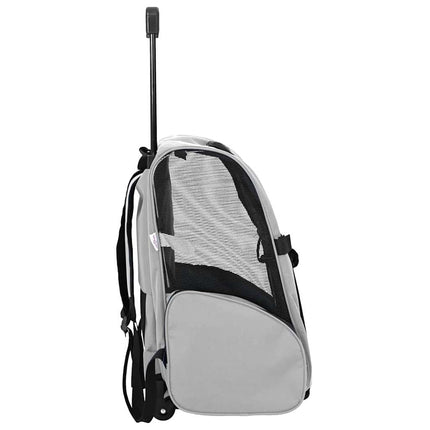 kæledyrsvogn 3-i-1 design grå 48x32x(57-106) cm oxfordstof