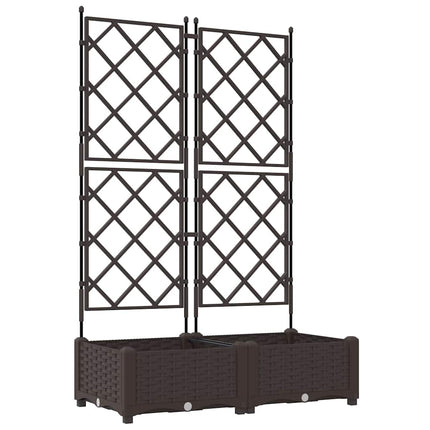 Have Blomsterkrukke 2 stk. Brun 80 x 40 x 125,5 cm PP
