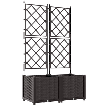 Have Blomsterkrukke 2 stk. Brun 80 x 40 x 143 cm PP