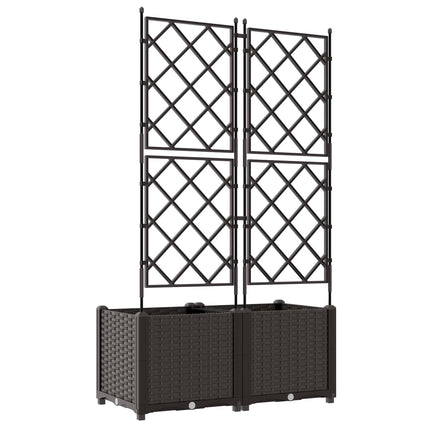 Have Blomsterkrukke 2 stk. Brun 80 x 40 x 143 cm PP
