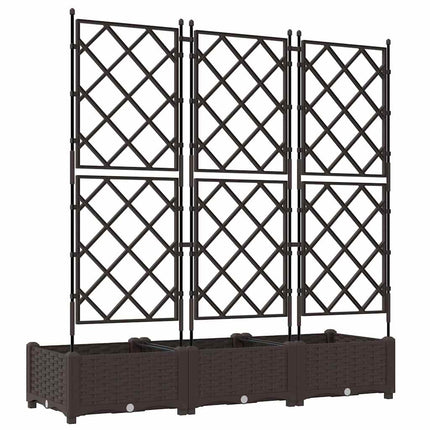 Have Blomsterkrukke 3 stk. Brun 120 x 40 x 125,5 cm PP