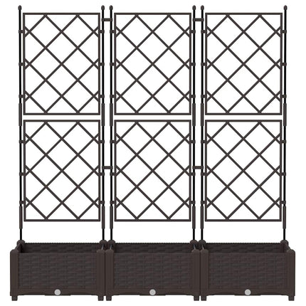 Have Blomsterkrukke 3 stk. Brun 120 x 40 x 125,5 cm PP