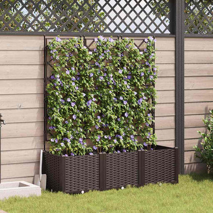Have Blomsterkrukke 3 stk. Brun 120 x 40 x 143 cm PP