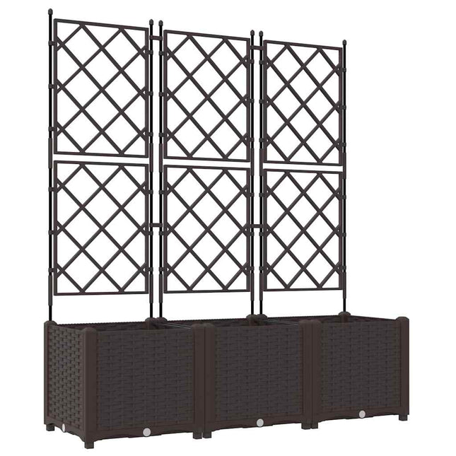 Have Blomsterkrukke 3 stk. Brun 120 x 40 x 143 cm PP