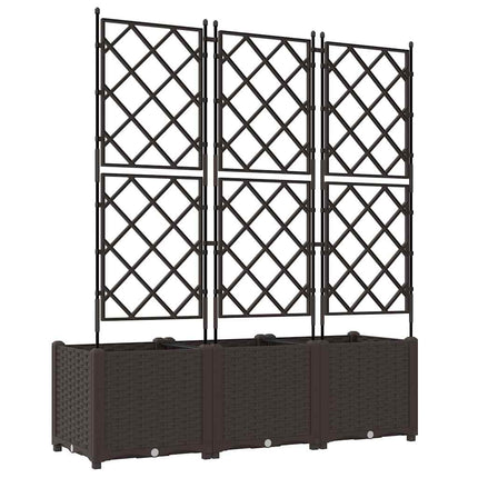 Have Blomsterkrukke 3 stk. Brun 120 x 40 x 143 cm PP