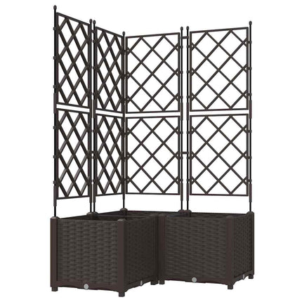 Have Blomsterkrukke 3 stk. Brun 80 x 80 x 143 cm PP